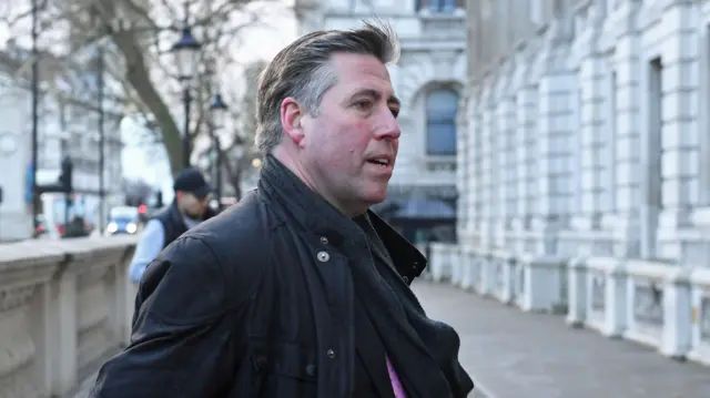 Sir Graham Brady, Chairman of the 1922 Committee of Tory backbenchers, arrives at the Cabinet Office in Whitehall, London, after the Prime Minister announced that she would invite party leaders in the Commons and other MPs in for discussions to get a Parliamentary consensus on the way forward over Brexit