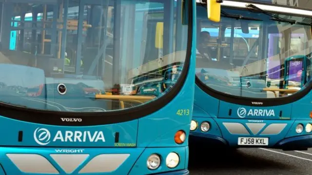 Two Arriva buses