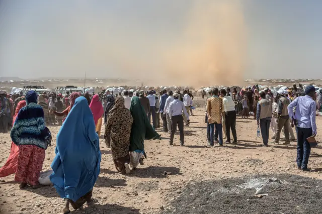 IDP camp in Ethiopia