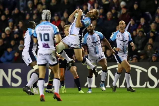 Frans Steyn takes a high ball