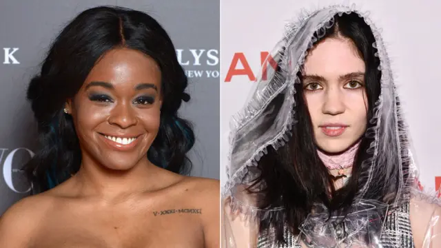 Azealia Banks and Grimes