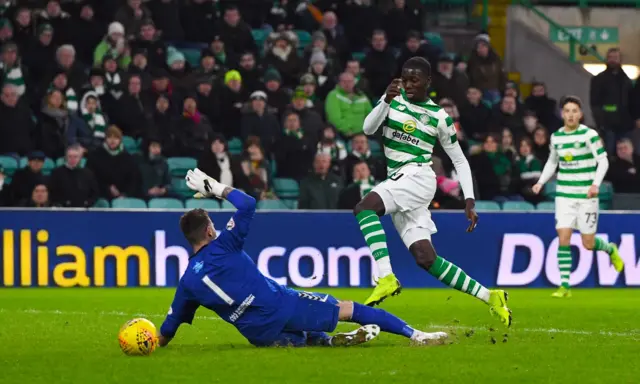 Timothy Weah scores for Celtic