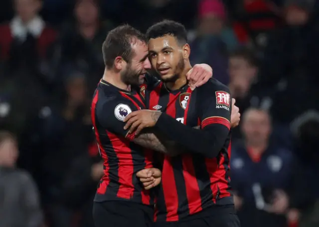 Josh King celebrates