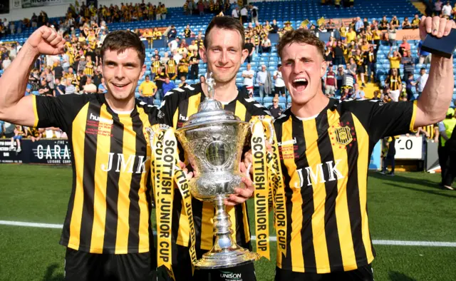 Talbot won the Scottish Junior Cup for a 12th time last season