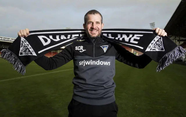 Dunfermline manager Stevie Crawford