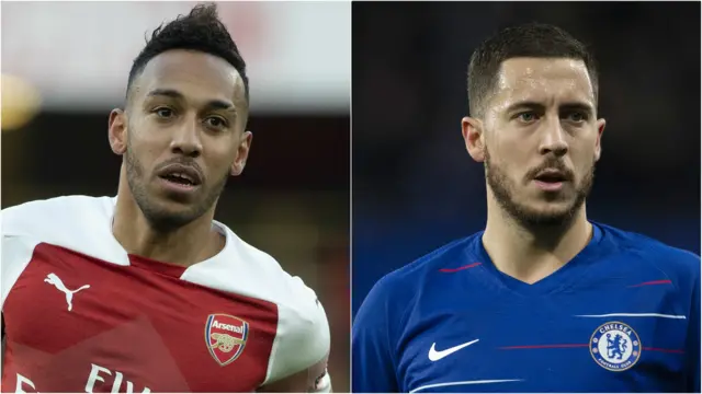 Pierre-Emerick Aubameyang & Eden Hazard