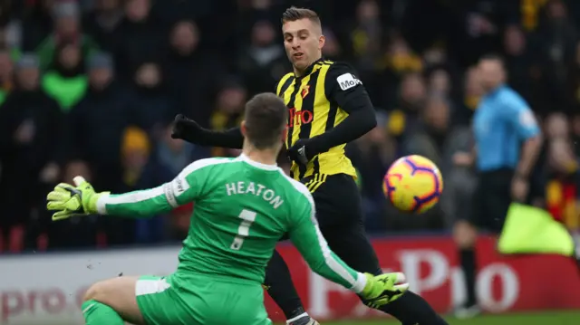 Gerard Deulofeu and Tom Heaton