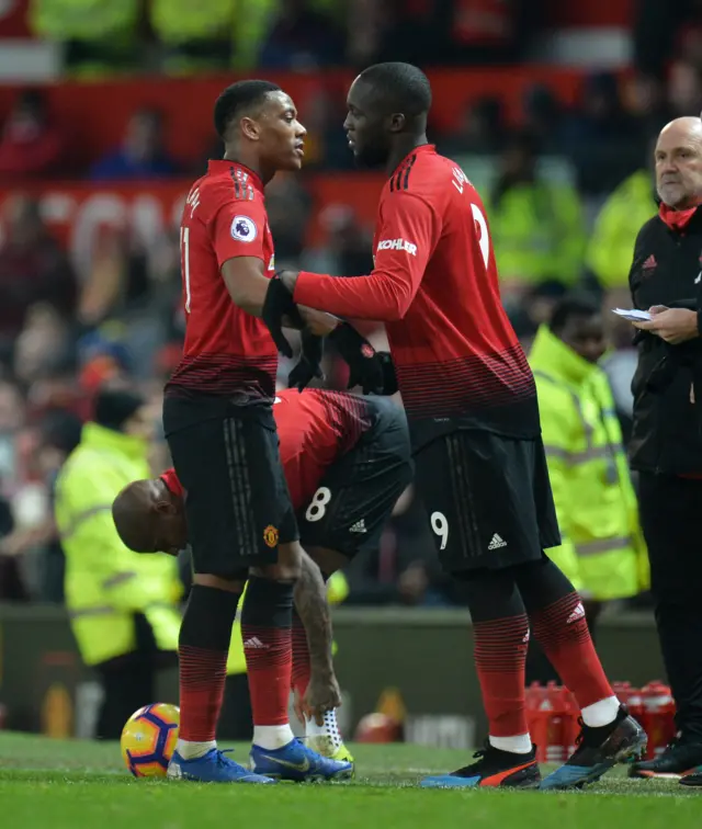 Anthony Martial and Romelu Lukaku