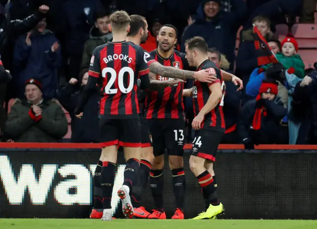 Callum Wilson celebrates