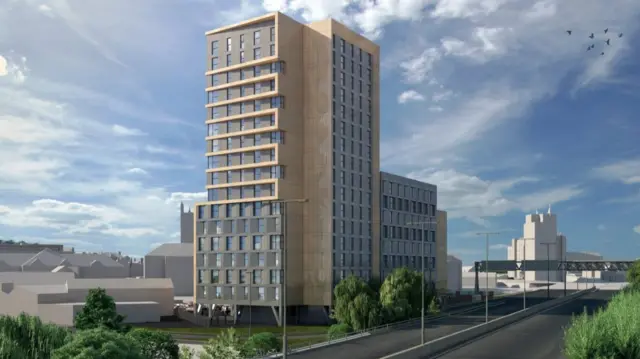 Artist impression of The Landmark building