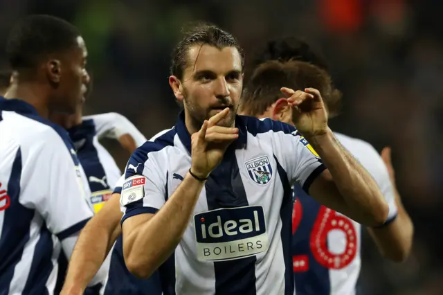 West Brom striker Jay Rodriguez