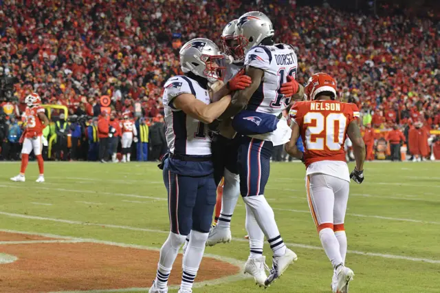 Phillip Dorsett celebrates