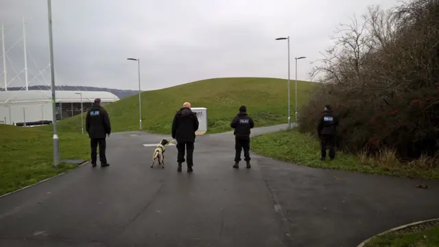 Officers at Ice Sheffield