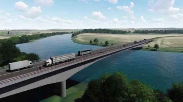 The Cross Tay Link Road will link the A9 over the River Tay