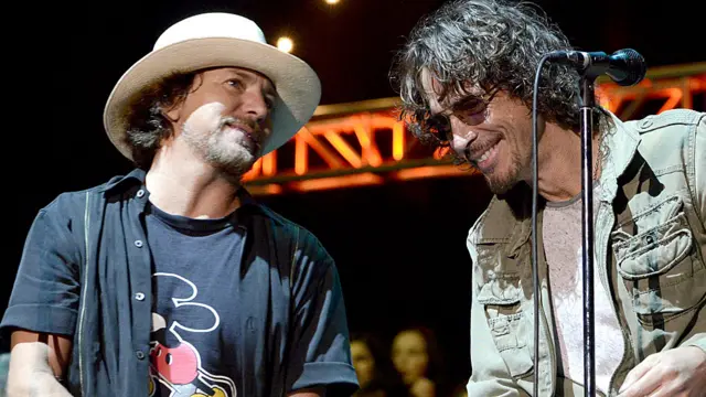 Eddie Vedder and Chris Cornell