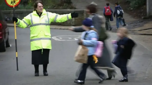 A lollipop lady