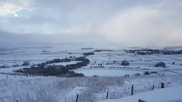 Grindleford in snow