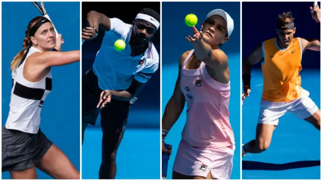 Kvitova, Tiafoe, Barty & Nadal