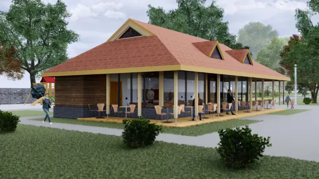 Artist impression of tearooms