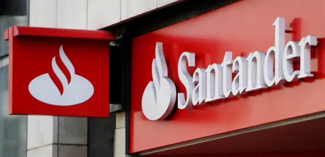 Santander sign