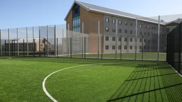 Prison football pitch