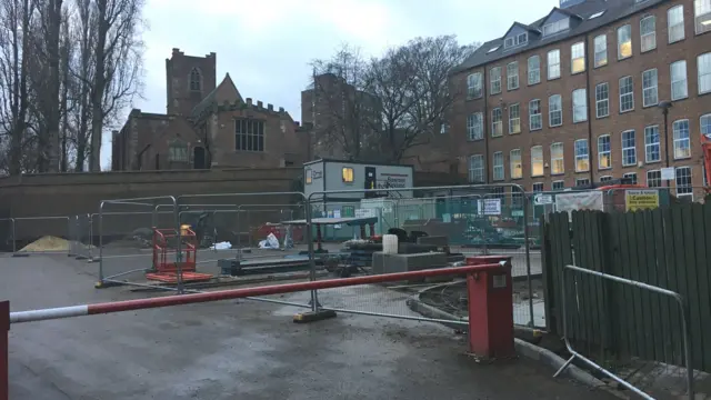 Solicitors car park in Nottingham