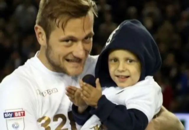 Toby Nye, pictured with Leeds captain Liam Cooper