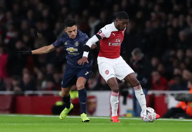 Alexis Sanchez and Ainsley Maitland-Niles