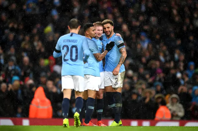 Manchester City celebrate