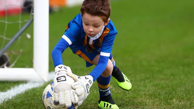 Shrewsbury mascot warms up