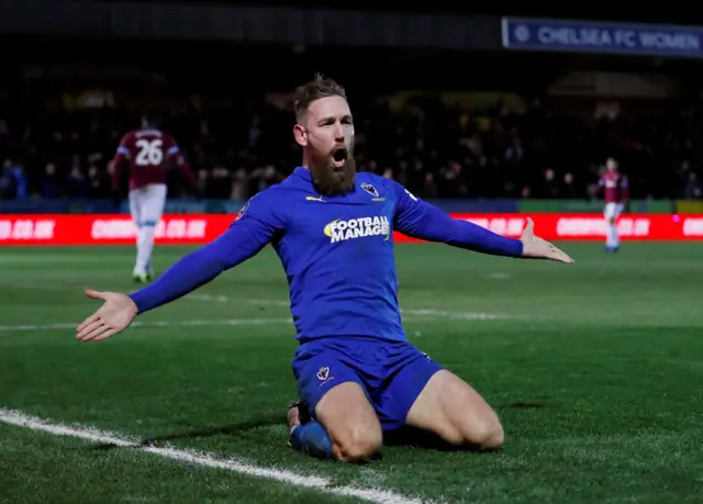 Scott Wagstaff celebrates