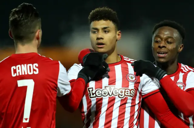 Brentford celebrate