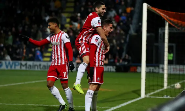 Brentford celebrate