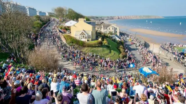 Tour de Yorkshire in Scarborough