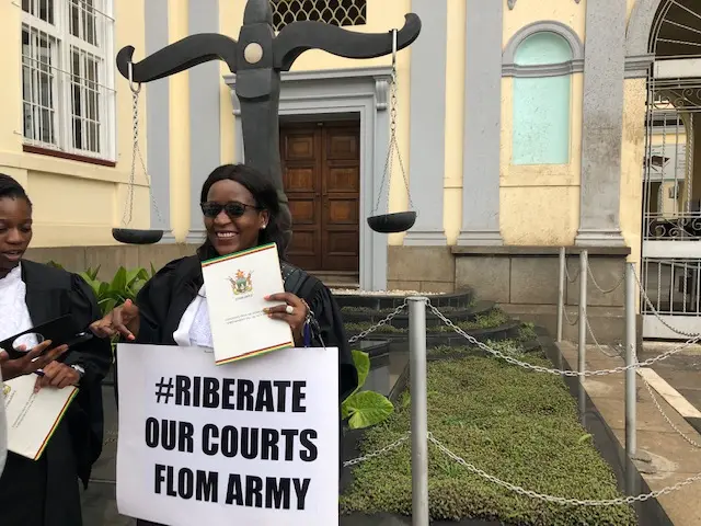 Zimbabwe lawyers march for rule of law