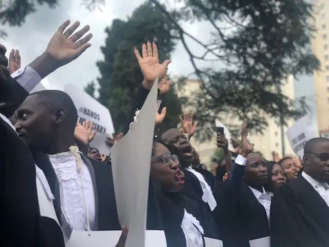 Zimbabwe lawyers march for rule of law