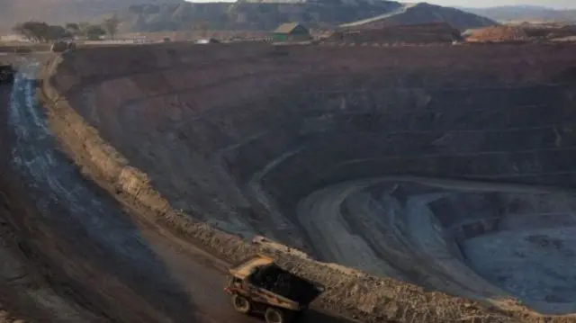 An open pit mine in Kolwezi, Democratic Republic of Congo, where cobalt and copper is extracted