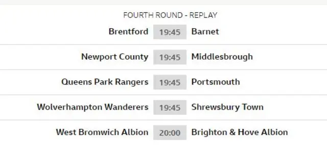 List of the FA Cup fourth-round replays