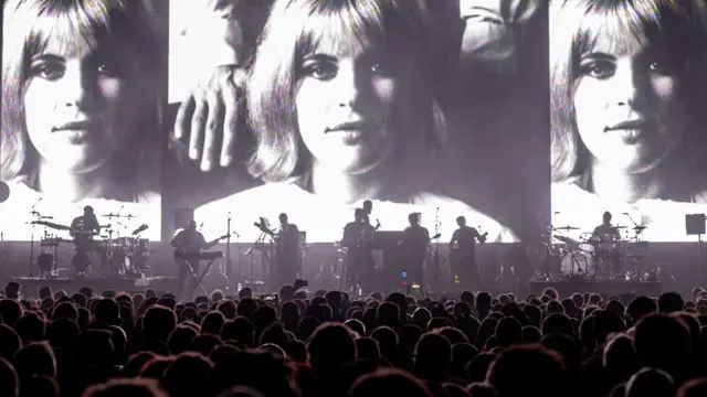 Massive Attack perform on stage at The SSE Hydro on 28 January