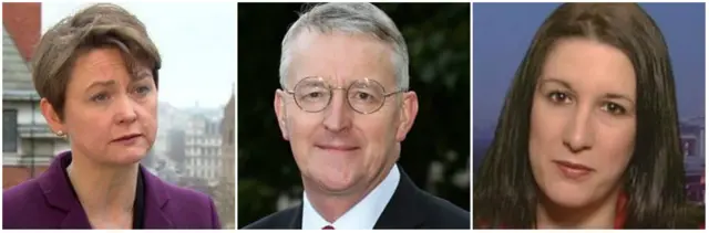 Hilary Benn, Rachel Reeves, Yvette Cooper