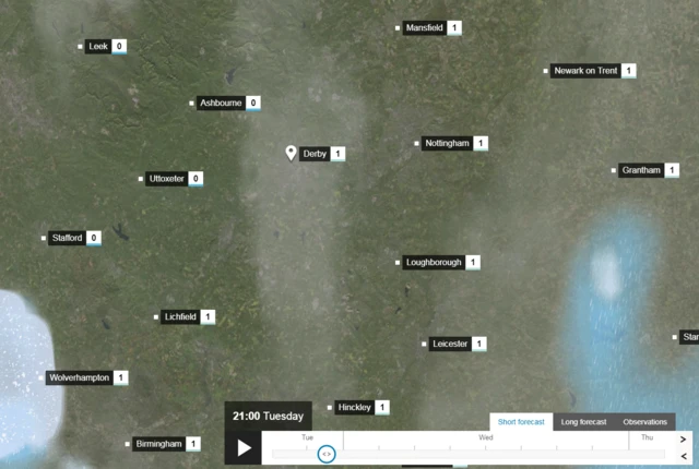 East Midlands weather