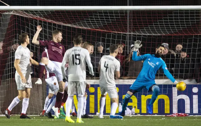 Stenhousemuir's Andy Munro scores