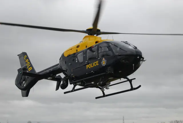 Police helicopter