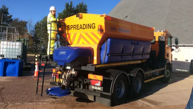 Gritting lorry