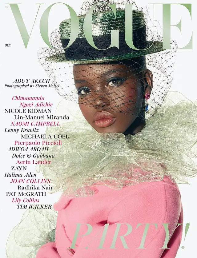 Adut Akech on the cover of British Vogue