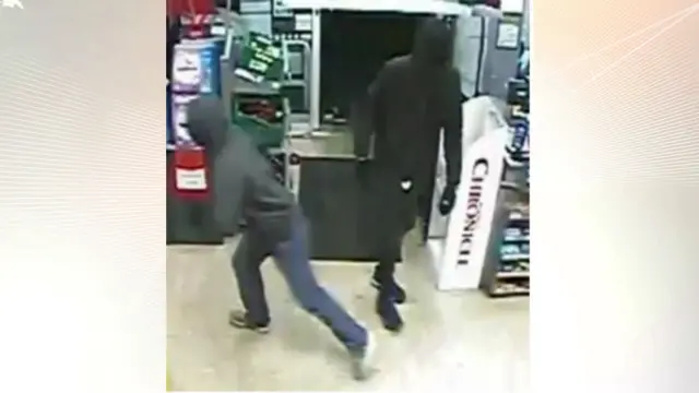 CCTV of robbers