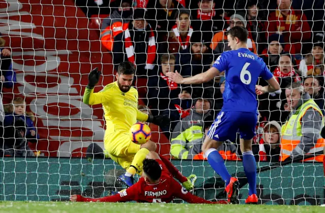 Alisson saves