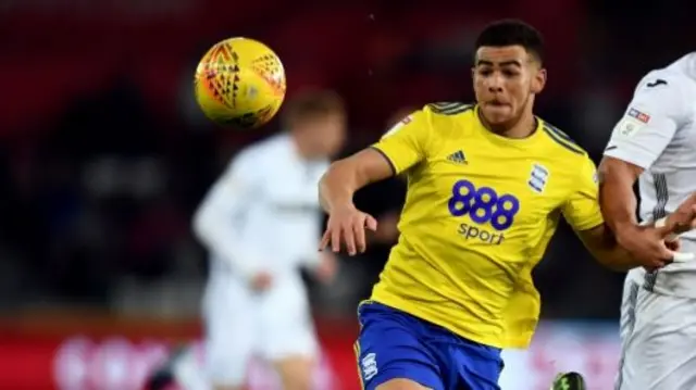 Che Adams of Birmingham City last night