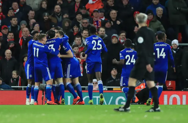 Leicester City celebrate