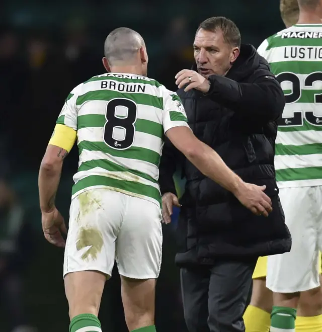 Scott Brown and Brendan Rodgers